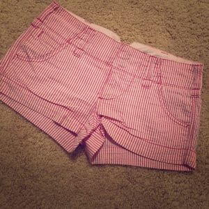 Pink seersucker Roxy shorts